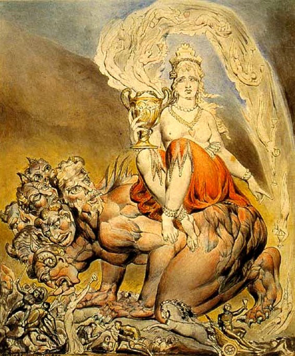 William Blake. Curva babilonului 1809
